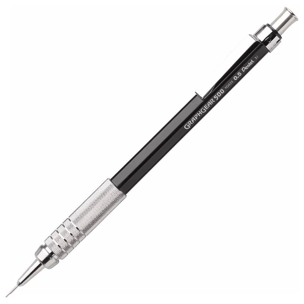 Lapiseira Pentel Graphgear Profissional 500 0.5mm Preto