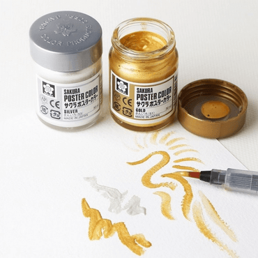 Tinta Guache Sakura Poster Color 30ml 7 Light Orange