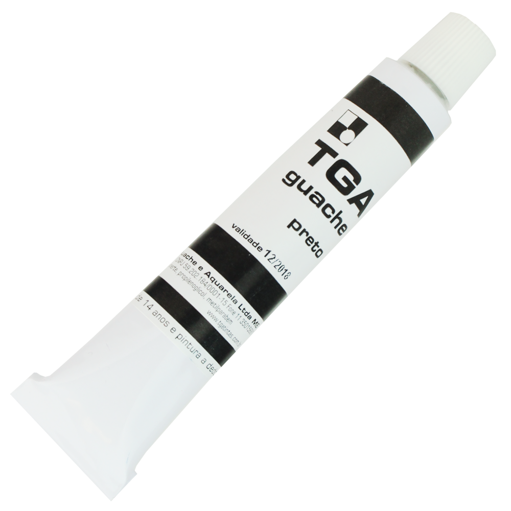 Tinta Guache TGA Preto 25ml