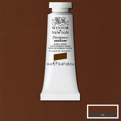 Tinta Guache Winsor & Newton Designers 14ml S1 076 Burnt Umber