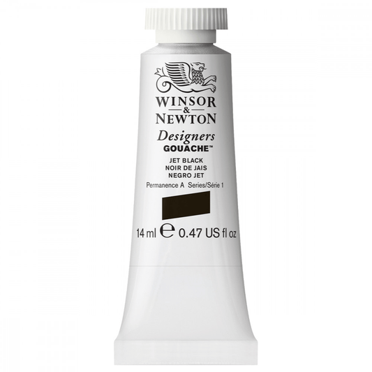 Tinta Guache Winsor & Newton Designers 14ml S1 335 Jet Black