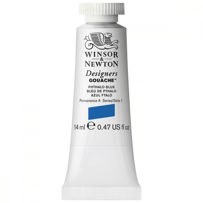 Tinta Guache Winsor & Newton Designers 14ml S1 514 Phthalo Blue