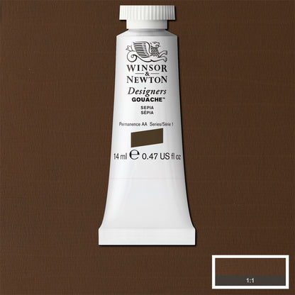 Tinta Guache Winsor & Newton Designers 14ml S1 609 Sepia