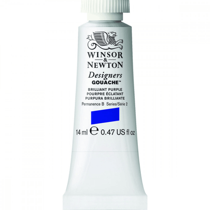 Tinta Guache Winsor & Newton Designers 14ml S2 455 Brilliant Purple