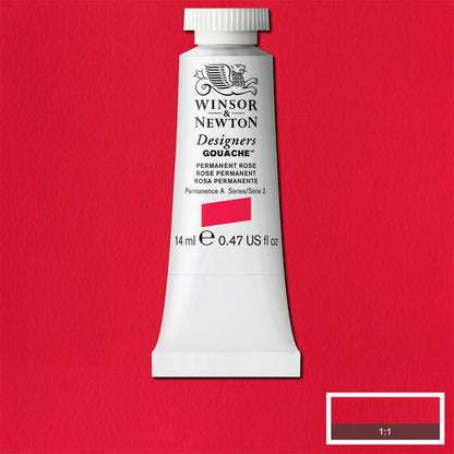 Tinta Guache Winsor & Newton Designers 14ml S3 502 Permanent Rose