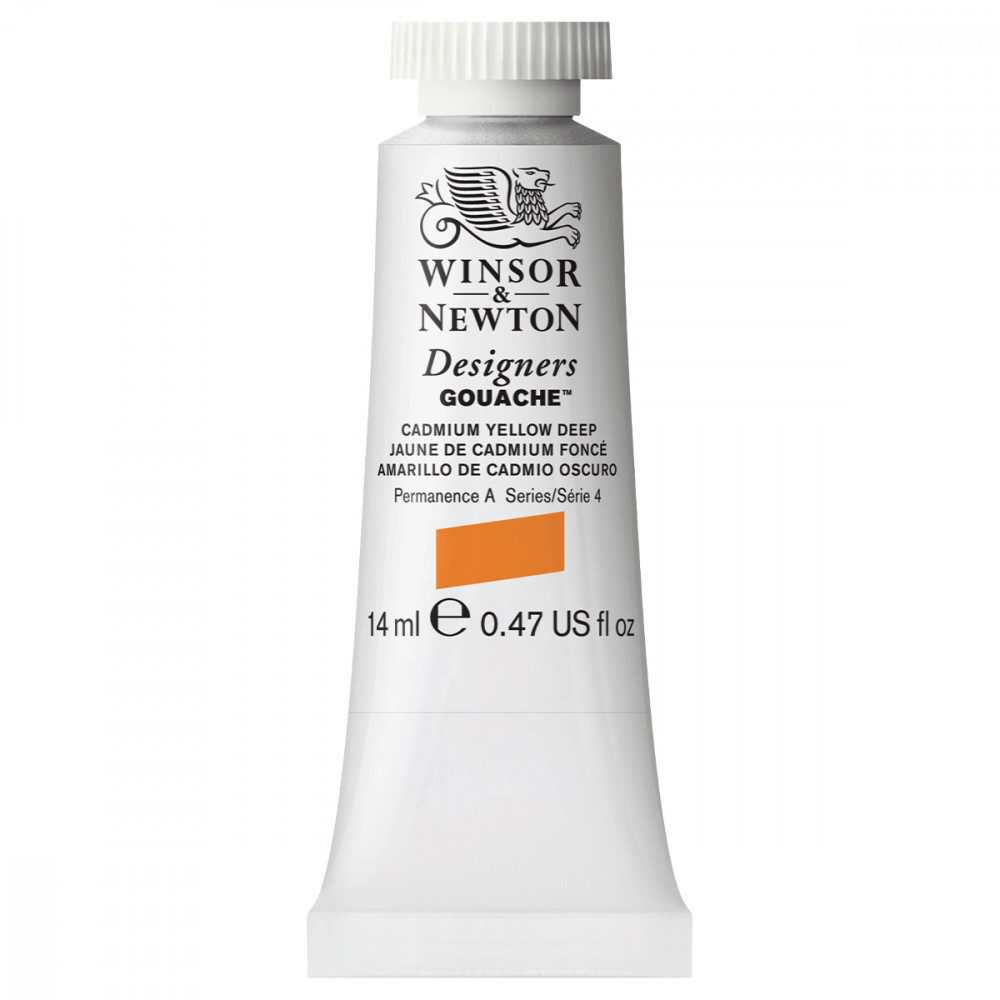 Tinta Guache Winsor & Newton Designers 14ml S4 111 Cadmium Yellow Deep