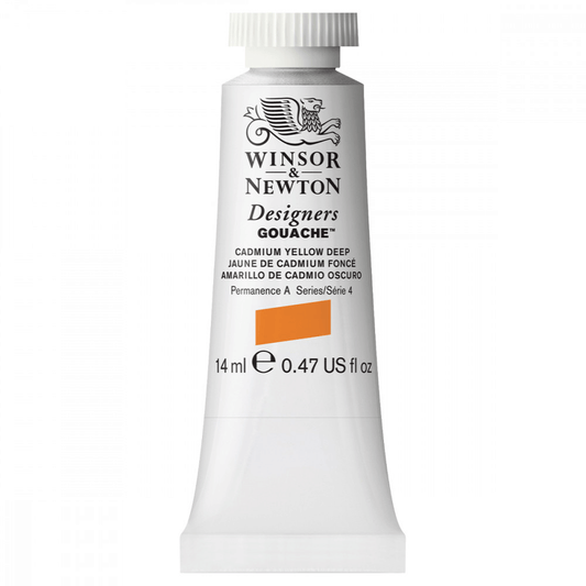 Tinta Guache Winsor & Newton Designers 14ml S4 111 Cadmium Yellow Deep