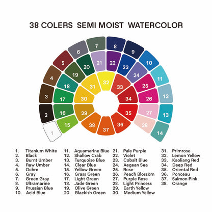 Aquarela Himi 38 Cores
