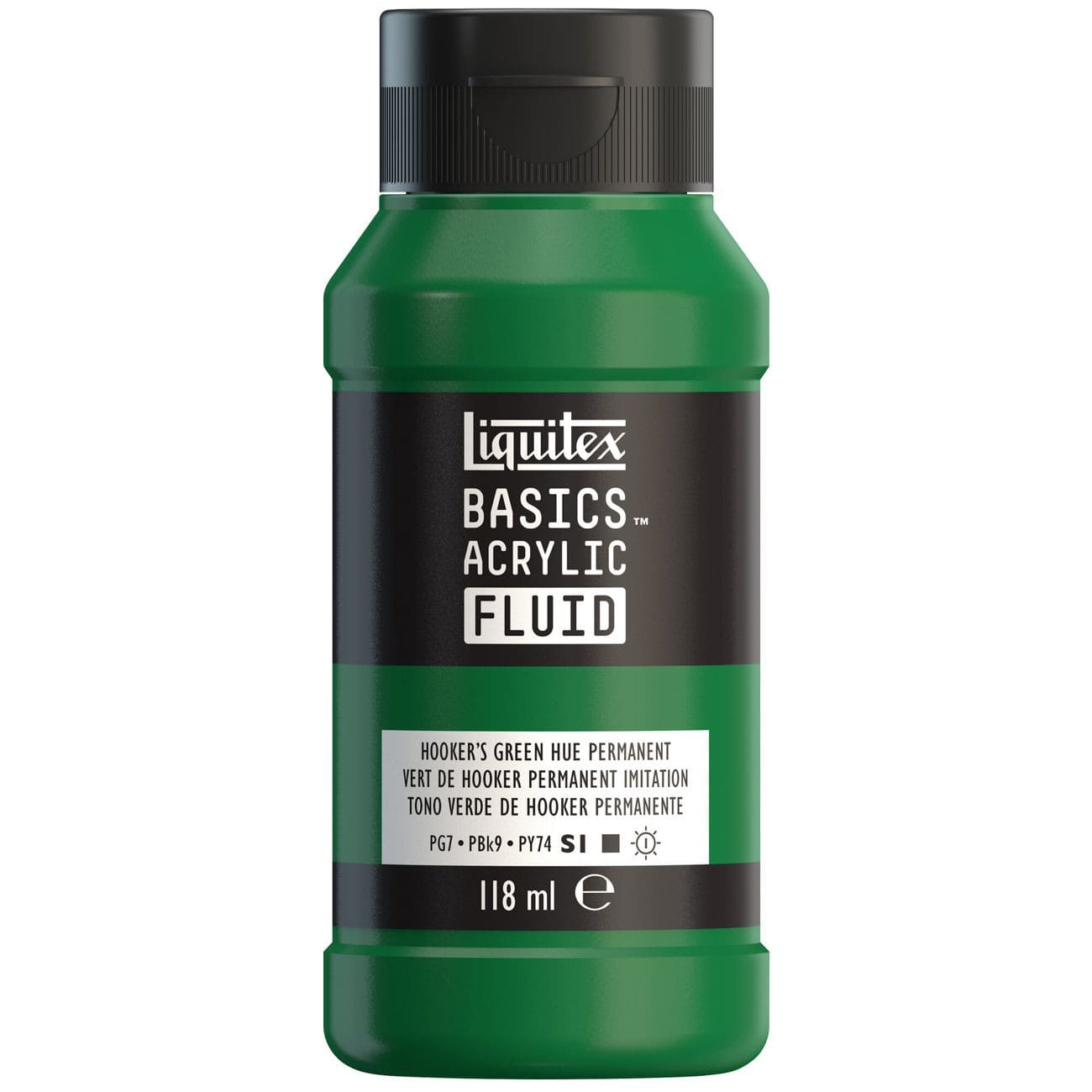Tinta Acrílica Liquitex Basics Fluída 118ml Hookers Green Permanent Hue 