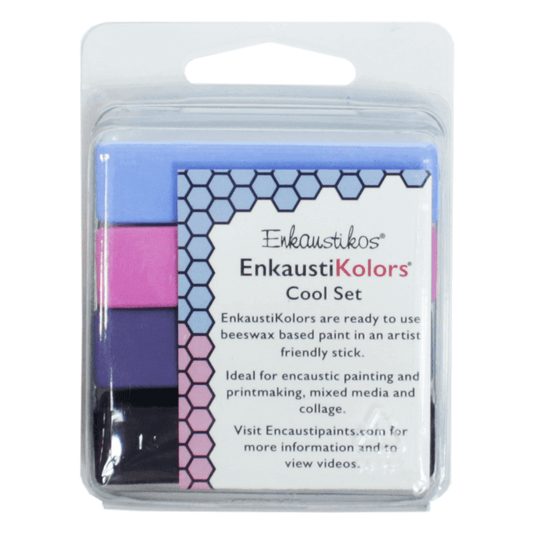 Kit Encaustica Cores Frias 4 Cores Enk3834 Enkaustikos 