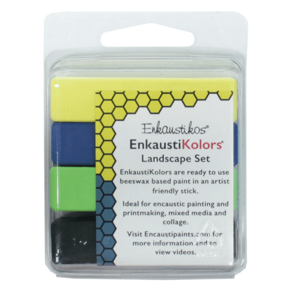 Kit Encáustica 4 Cores Paisagens Enk5647 Enkaustikos 