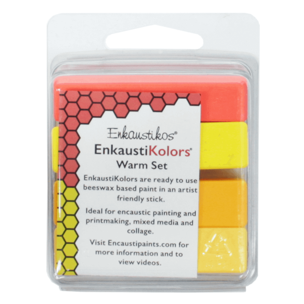 Kit Encaustica Cores Quentes 4 Cores Enk4534 Enkaustikos 