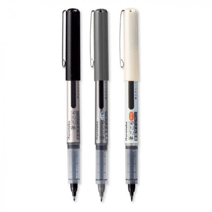 Caneta Kuretake Fudegokochi Gokuboso Preta Extra Fina