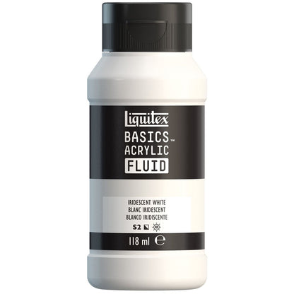 Tinta Acrílica Liquitex Basics Fluída 118ml Iridescent White