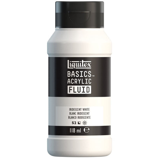 Tinta Acrílica Liquitex Basics Fluída 118ml Iridescent White