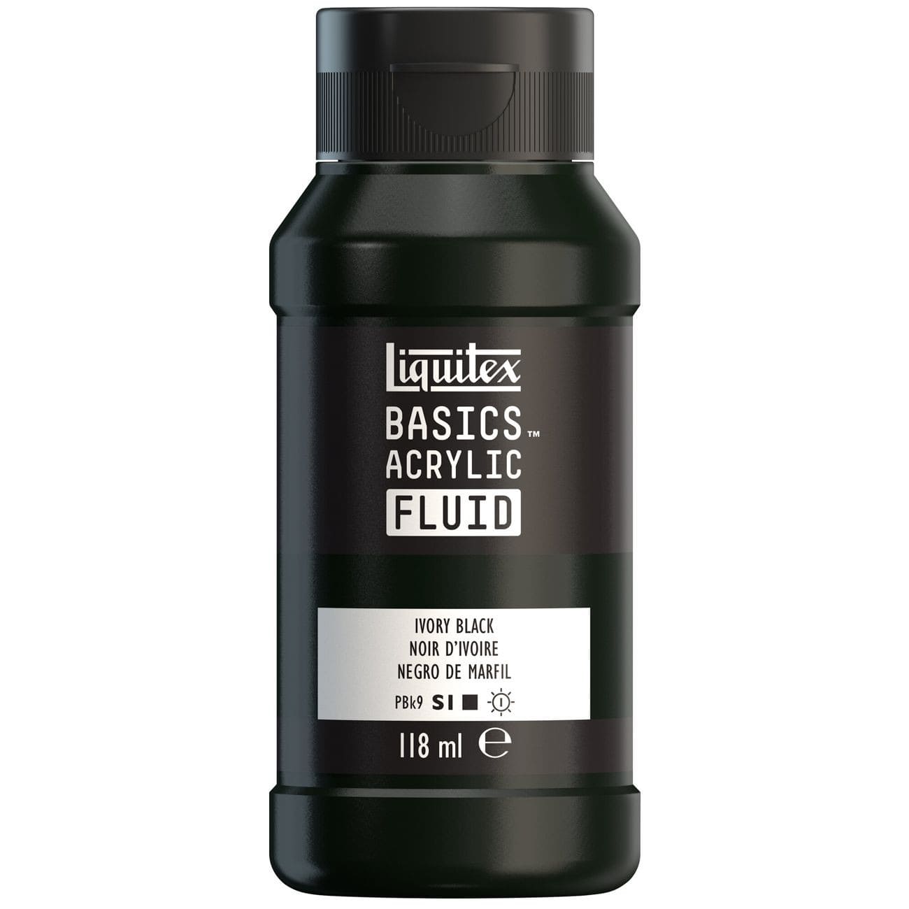 Tinta Acrílica Liquitex Basics Fluída 118ml Ivory Black