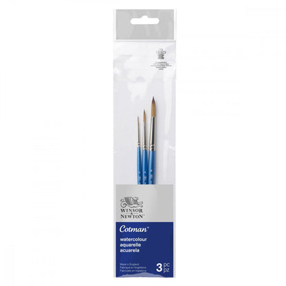 Kit Pincéis Winsor & Newton Cotman Aquarela 3 Unidades