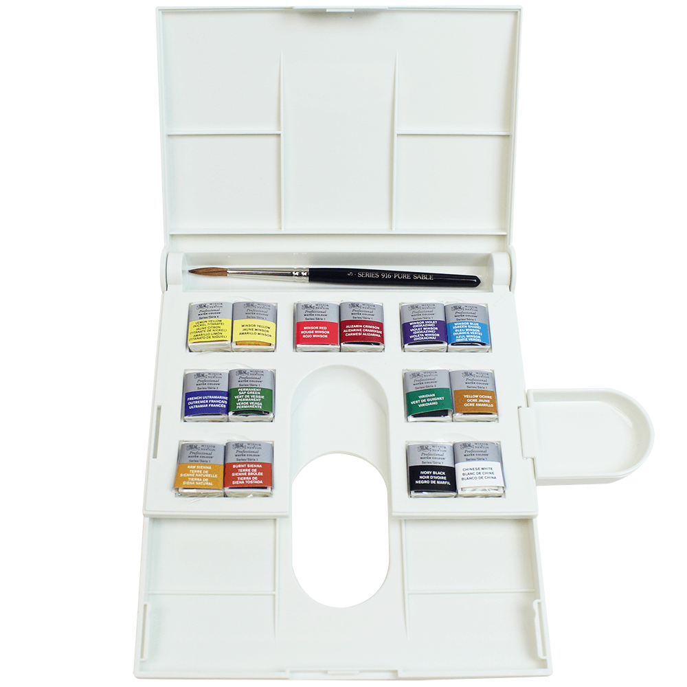 Aquarela Winsor & Newton Profissional Compact Set 14 Cores