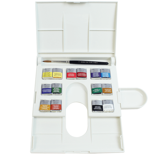 Aquarela Winsor & Newton Profissional Compact Set 14 Cores