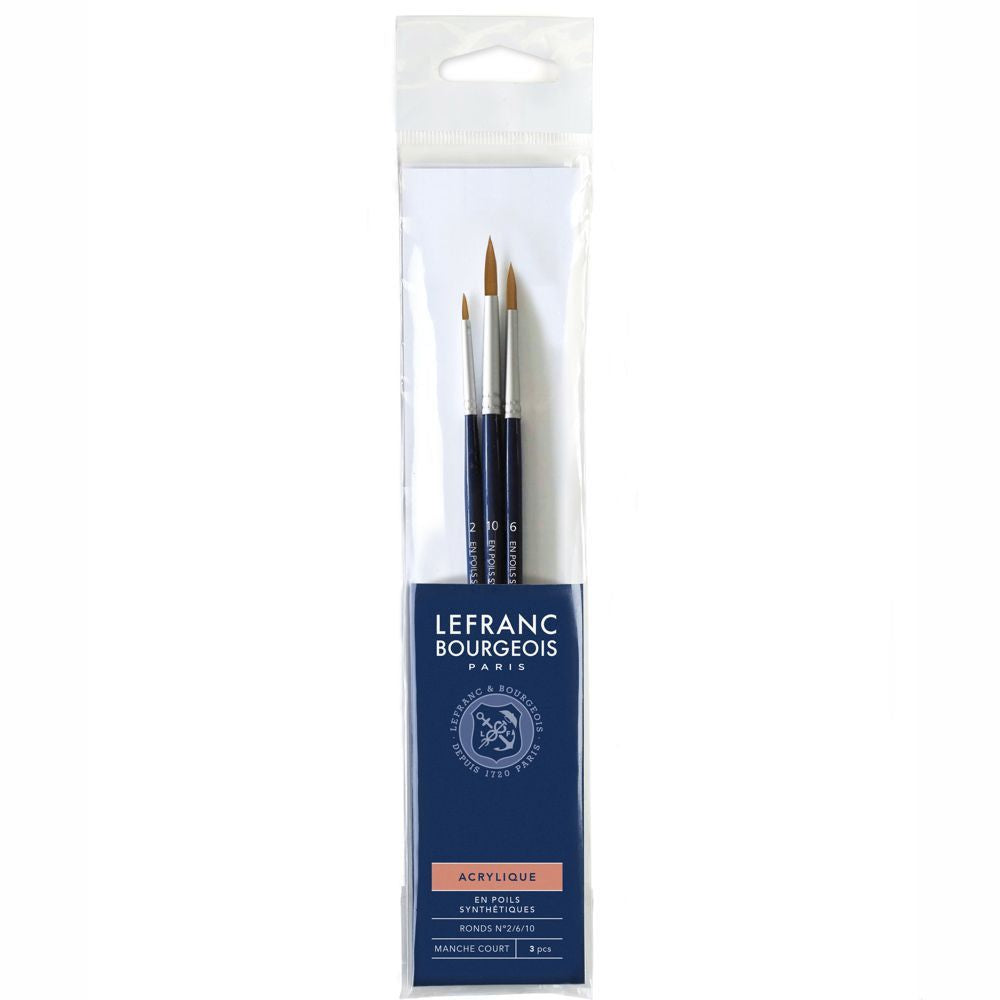 Kit de Pincéis Lefranc & Bourgeois 3 unidades 300238