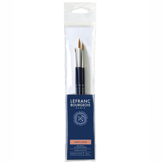 Kit de Pincéis Lefranc & Bourgeois 3 unidades 300238
