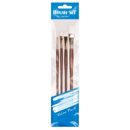 Set de Pincel para Pintura Artística Sinoart SFB0274 04 Unidades