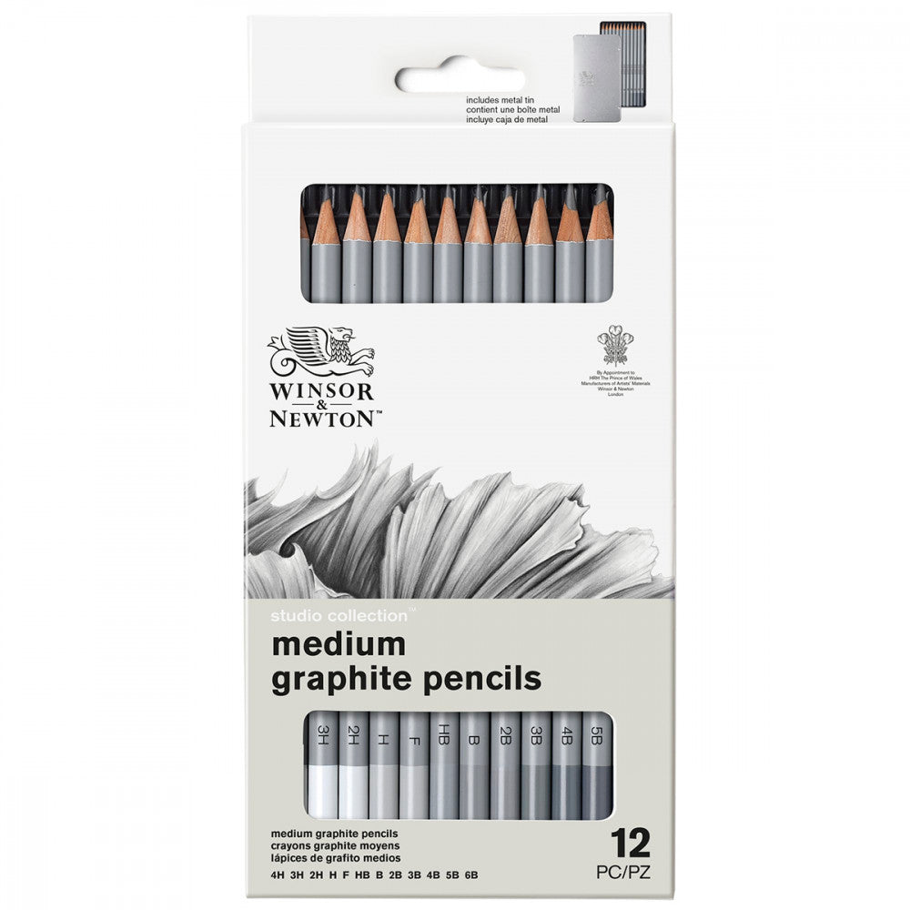 Estojo Lápis Graduado Para Desenho Winsor & Newton 12 Graduações