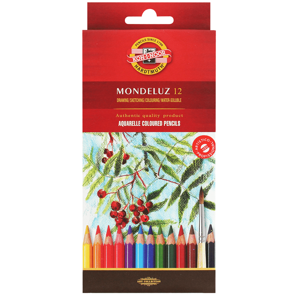 Lápis Aquarelável Arte Koh-I-Noor 12 Cores 3716