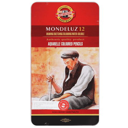Lápis Aquarelável Mondeluz 12 Cores 3722