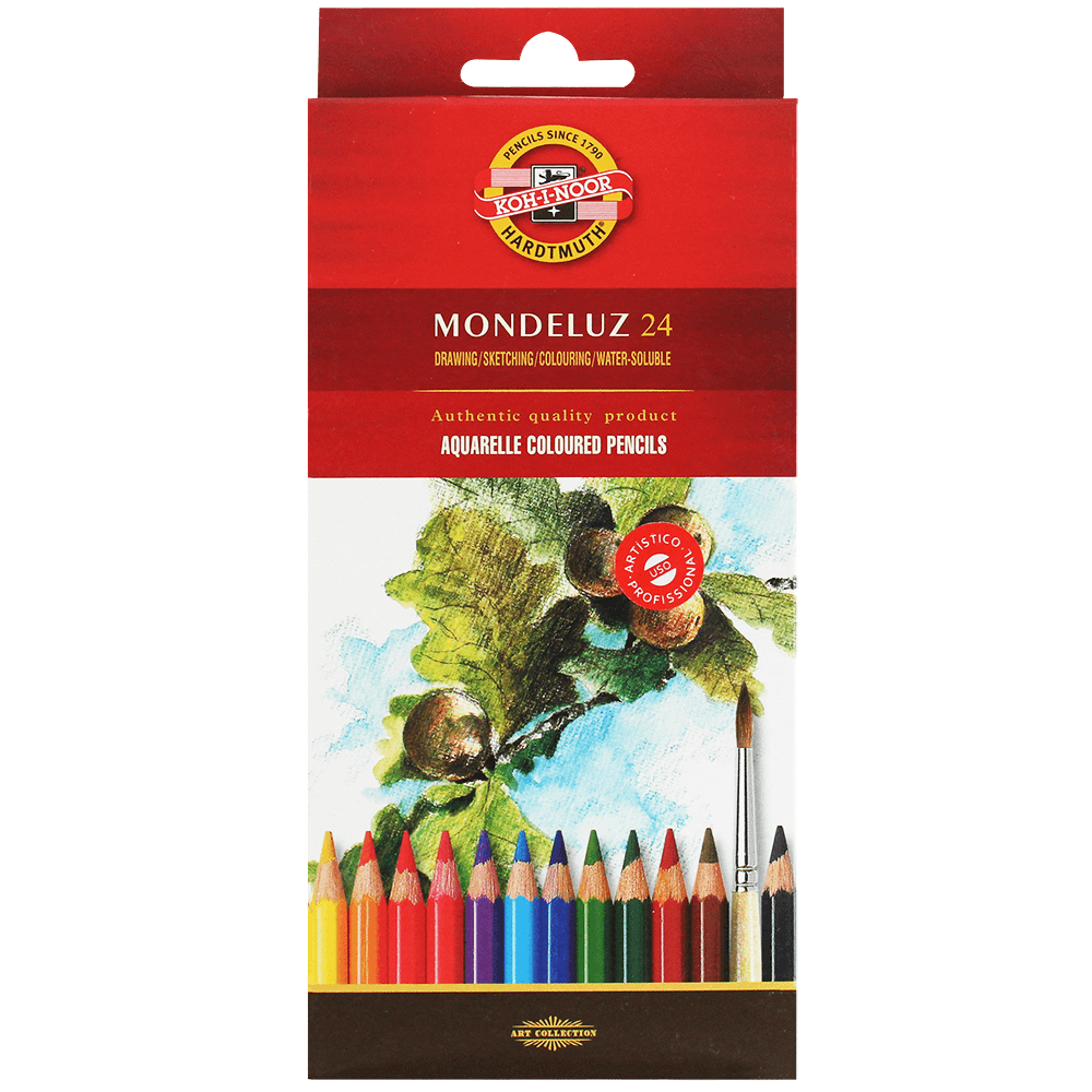 Lápis Aquarelável Arte Koh-I-Noor 24 Cores 3718