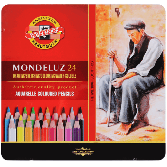 Lápis Aquarelável Mondeluz 24 Cores 3724