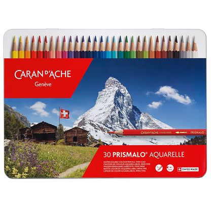 Lápis Aquarelado Caran D'Ache Prismalo 30 Cores