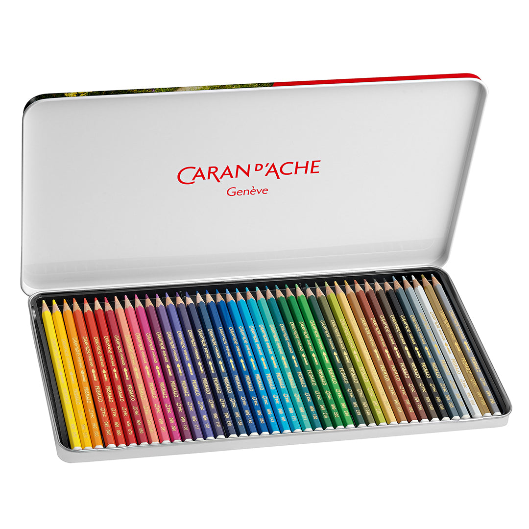 Lápis Aquarelado Caran D'Ache Prismalo 40 Cores