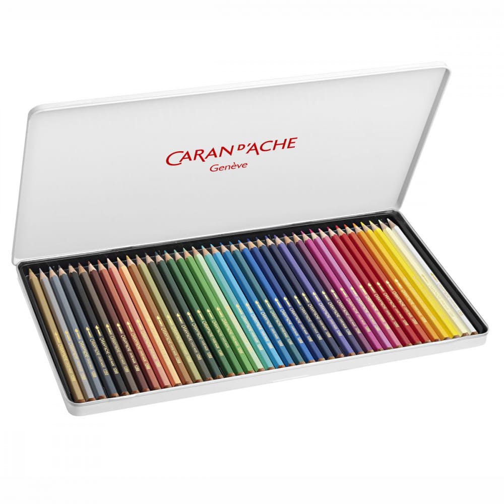Lápis Cor Aquarelável Caran d'Ache Fancolor 40 Cores