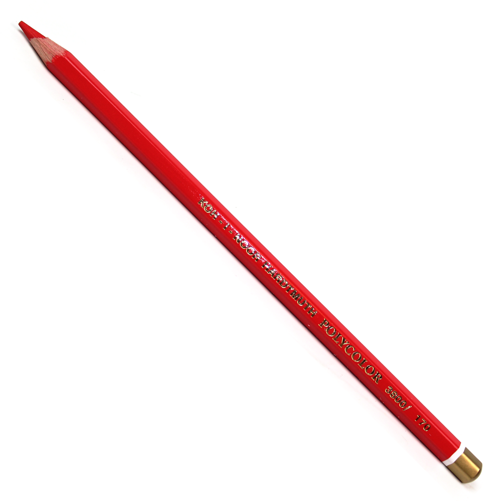 Lápis de Cor Polycolor 3800 170 Pyrrole Red
