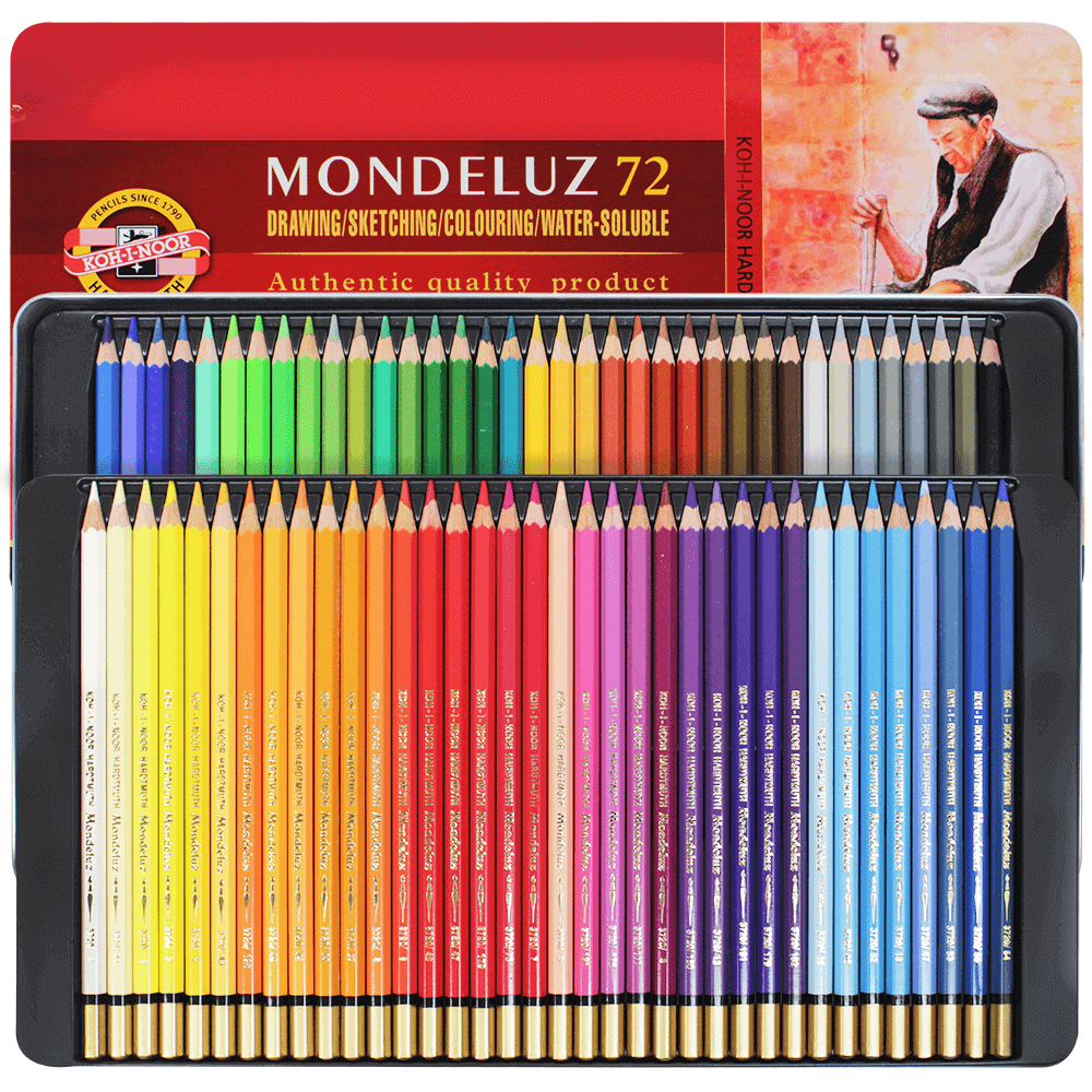 Lápis Aquarelável Mondeluz 72 Cores 3727