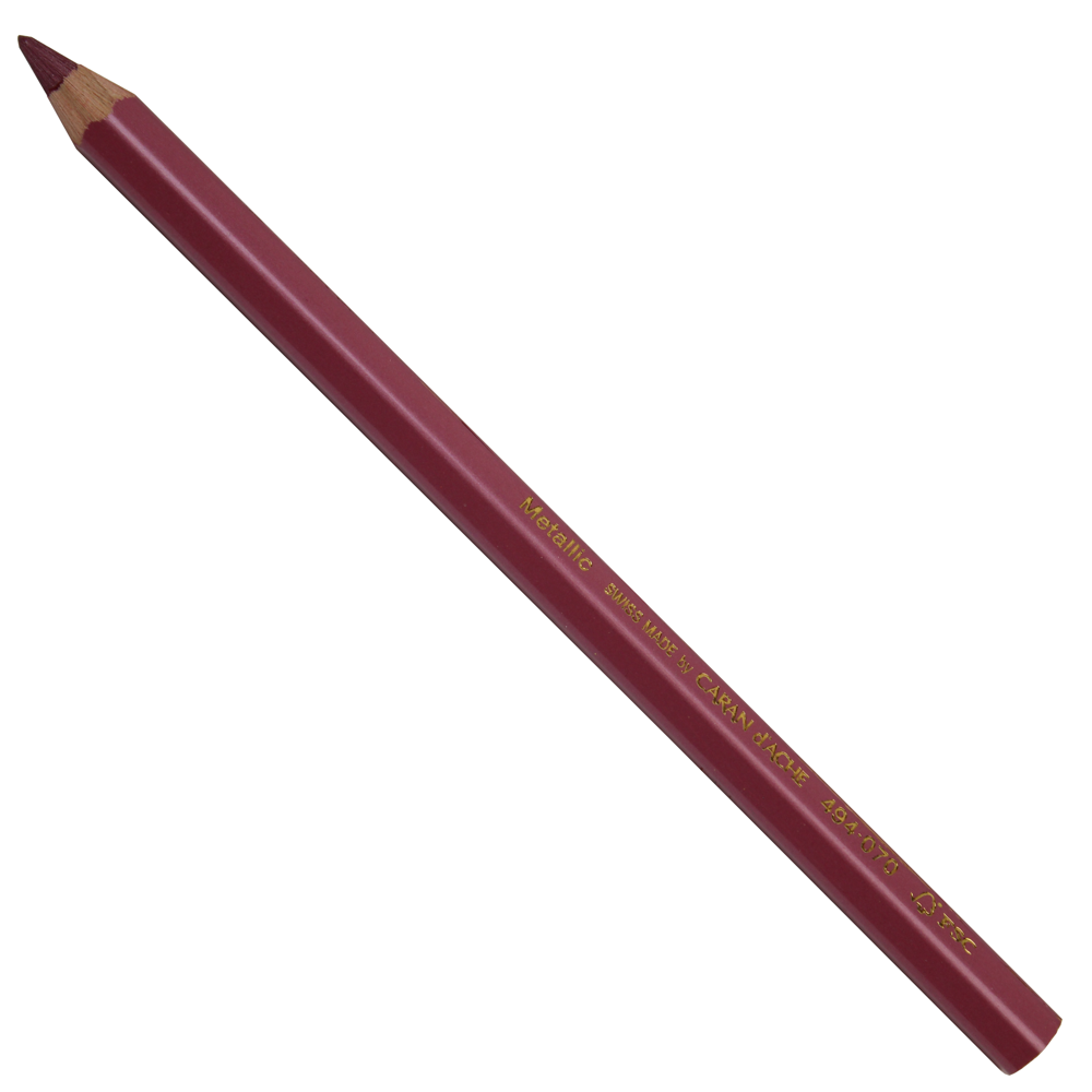Lápis Jumbo Caran D’Ache Metálico Vermelho