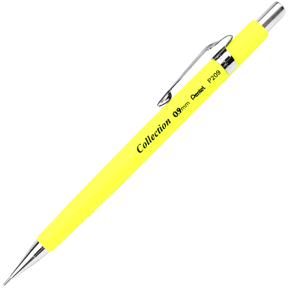 Lapiseira Pentel Sharp 0.9 mm P209-FG Amarelo Fluorescente