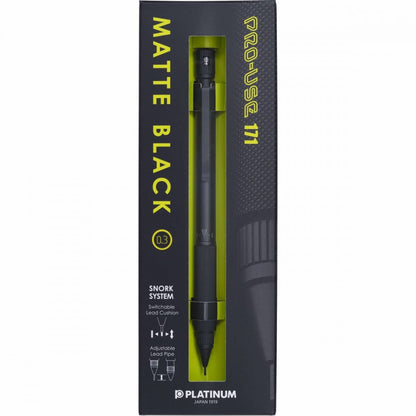 Lapiseira Platinum Pro Use 171 0.3mm Preto Fosco