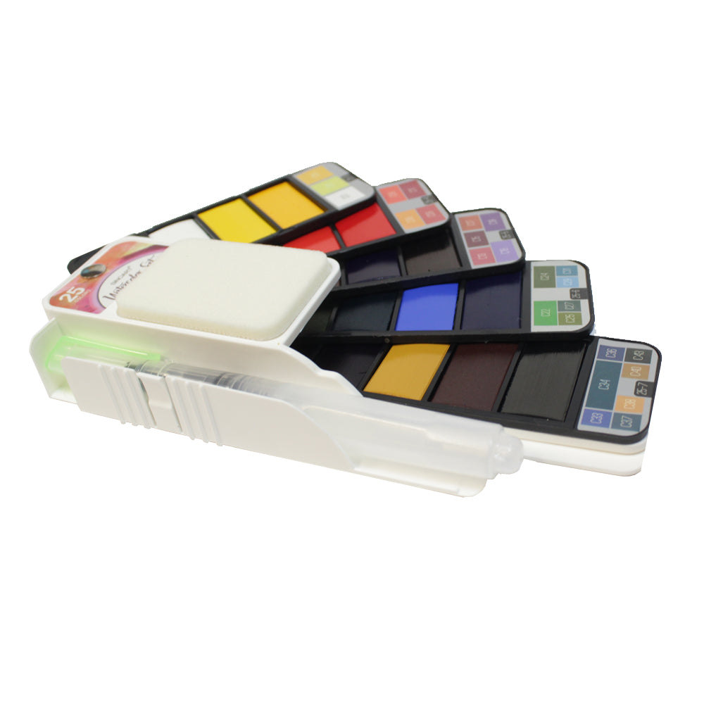 Aquarela Sinoart em Leque 25 Cores
