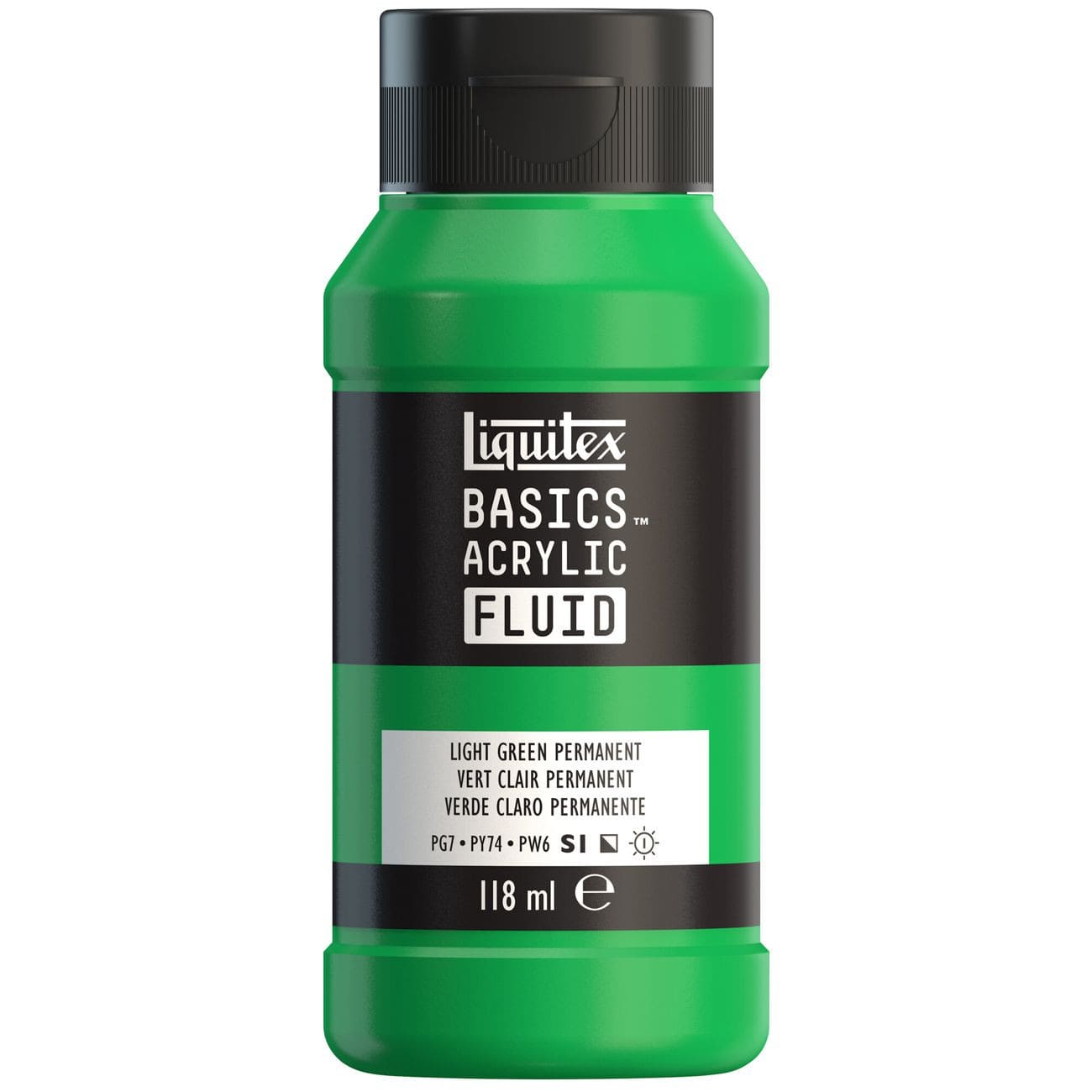Tinta Acrílica Liquitex Basics Fluída 118ml Light Green Permanent
