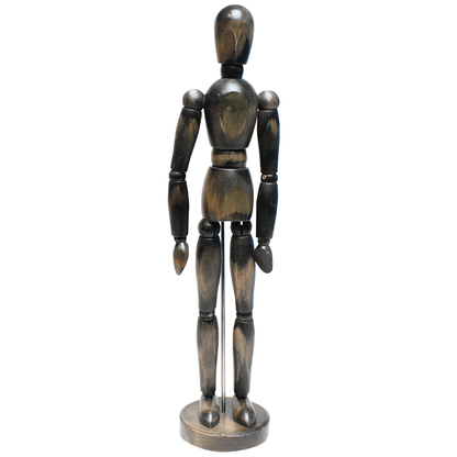 Manequim Articulado 30cm Vintage Cinza