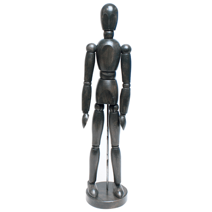 Manequim Articulado 30cm Vintage Preto