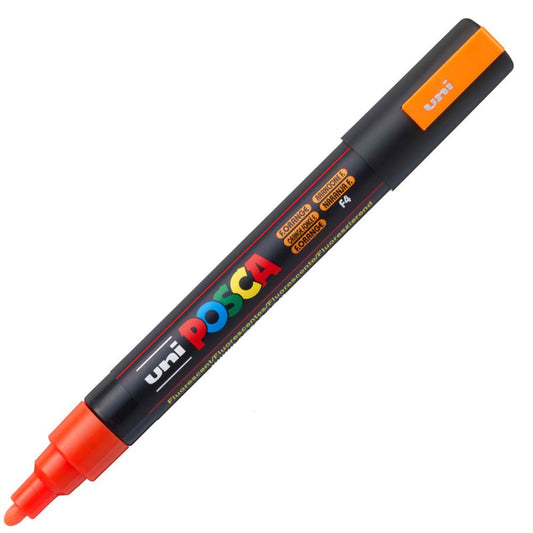 Caneta Posca Uni Ball PC-5M Laranja Fluorescente