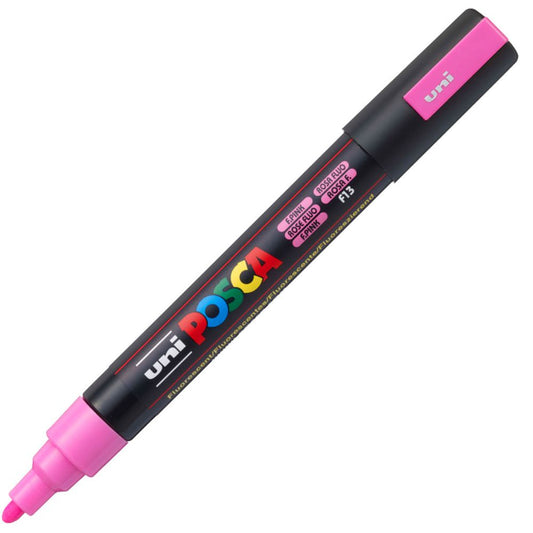 Caneta Posca Uni Ball PC-5M Rosa Fluorescente