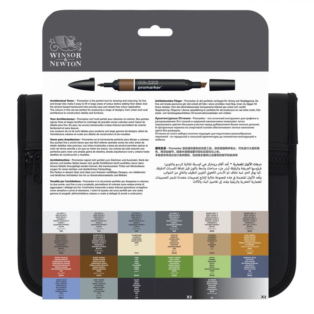 Marcador Promarker Designer 24 Tons Arquitetura Winsor & Newton