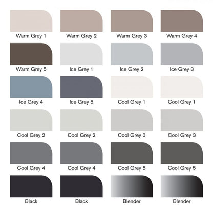 Marcador Promarker Designer 24 Tons de Cinza e Preto Winsor & Newton