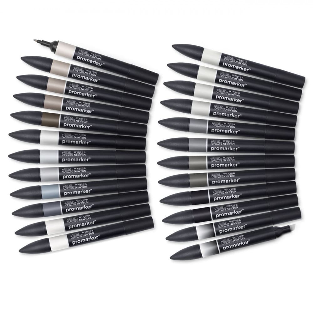 Marcador Promarker Designer 24 Tons de Cinza e Preto Winsor & Newton