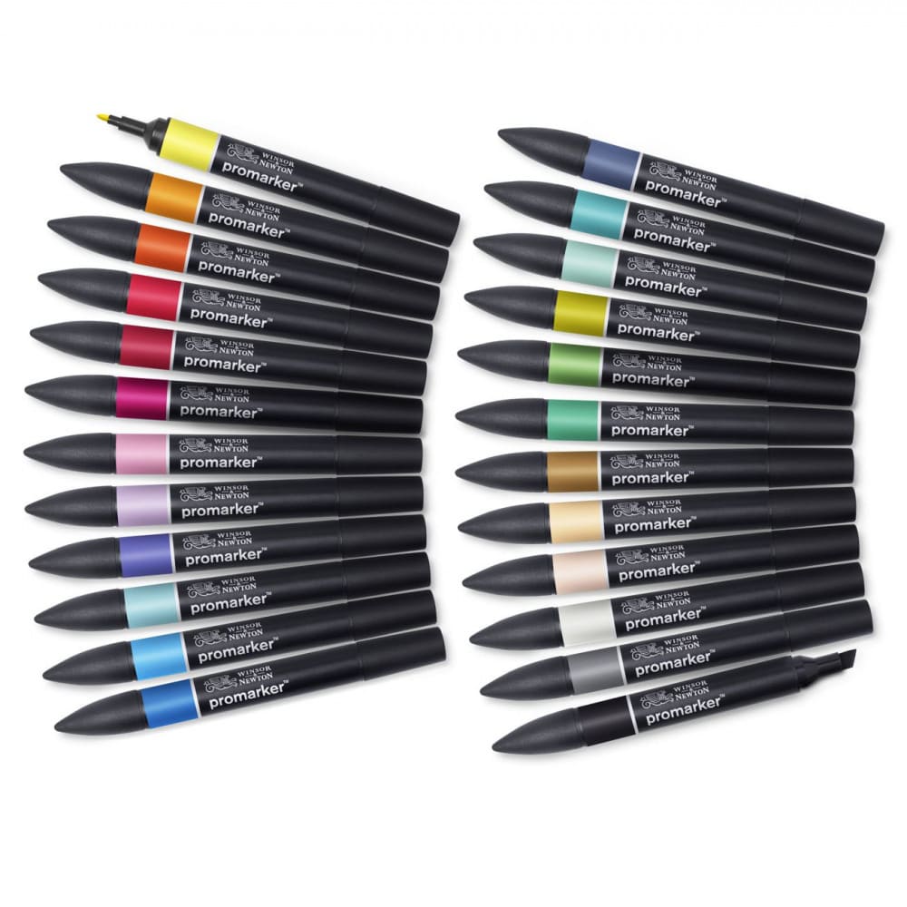 Marcador Promarker Designer 24 Cores Para Ilustração Winsor & Newton