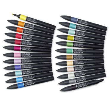 Marcador Promarker Designer 24 Cores Para Ilustração Winsor & Newton